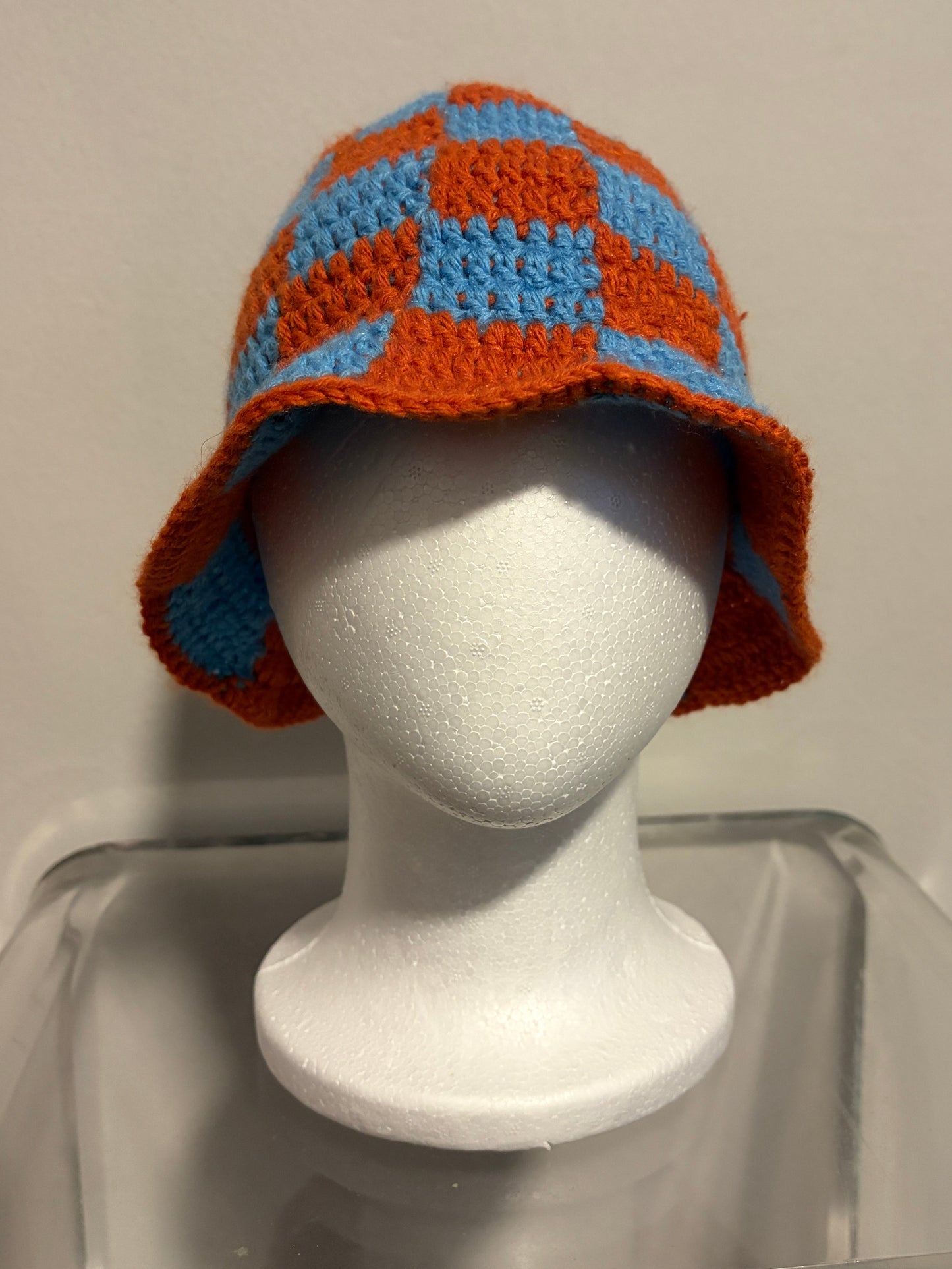 Blue Orange Checkered